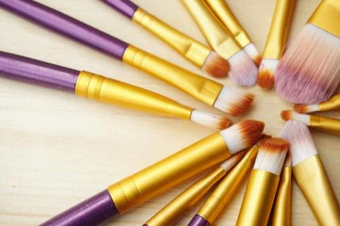 Close up Make Up Brush. Stock Photos