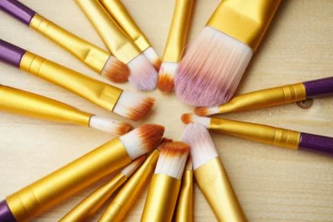 Close up Make Up Brush. Stock Photos