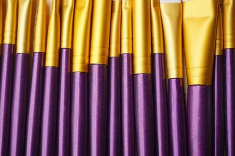 Close up Make Up Brush. Stock Photos