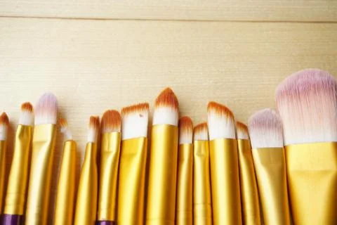 Close up Make Up Brush. Stock Photos