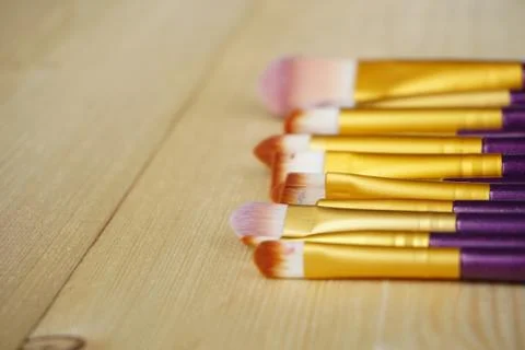 Close up Make Up Brush. Stock Photos