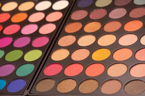 Close up of Make up pallete Stock Photos