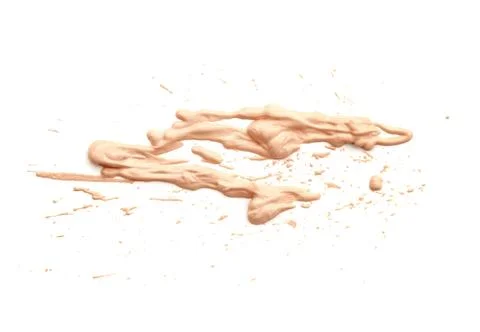 Close up of a make up powder on white background Stock Photos