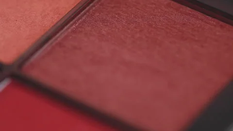 Close up of a makeup blush set. Video stock 143556890