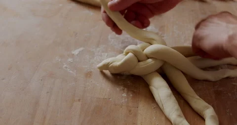 Close-up of making pastries at a bakery 4K. Stock Footage 221563130