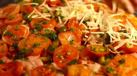 Close up making pizza in home kitchen for hobby. Stock Footage 60389612