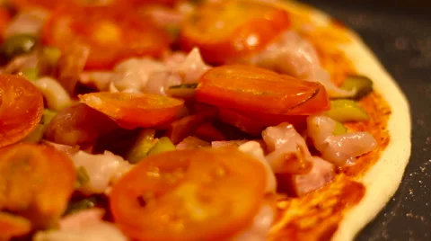 Close up making pizza in home kitchen for hobby. Stock Footage 60390410