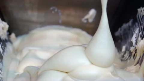 Close-up of making sweets in production. Stock Footage 165434686