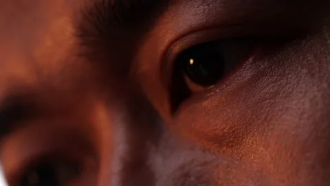 Close up of a male eye Stock Footage 134660858