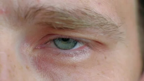 Close up of a male eye looking at camera. Stock Footage 157365945