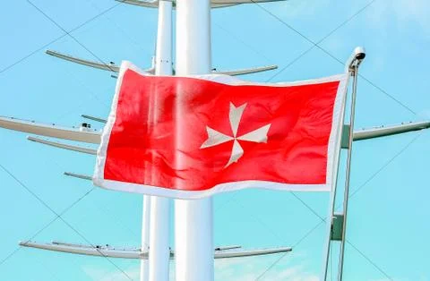 Close-Up Of Maltese Flag Stock Photos