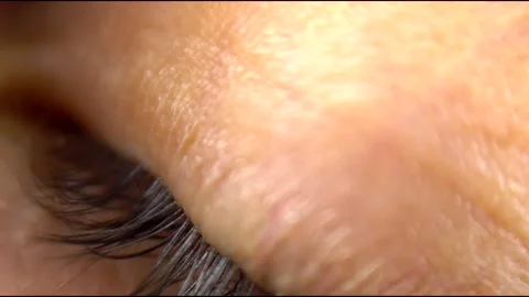 Close up man brown eyes. Macro. Slow motion 4K 库存影片 280097632