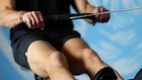 Close up of a man exercising 스톡 동영상 160070013