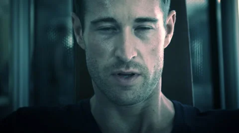 Close up of man exercising at gym. Stock Footage 43666613