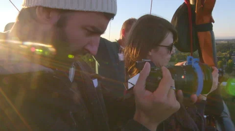 Close up of man filming Stock Footage 59787173