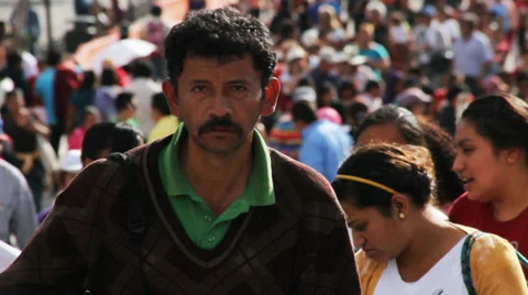 Close-up of a man 스톡 동영상 33498977