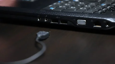 Close Up Man Hand Setting Up Laptop 스톡 동영상 170156239