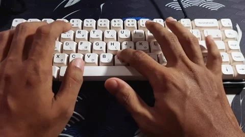 Close up of man hand typing on keyboard Stock Footage 288943882