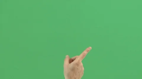 Close up, man hands typing on green background. Green screen, chroma key Stock Footage 127098626