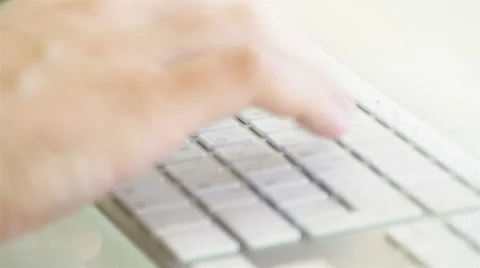 Close up of man hands typing on a keyboard 4k Видео 42494644