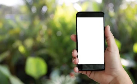 Close up man hands using smart phone Technology and phone technology trends Stock Photos