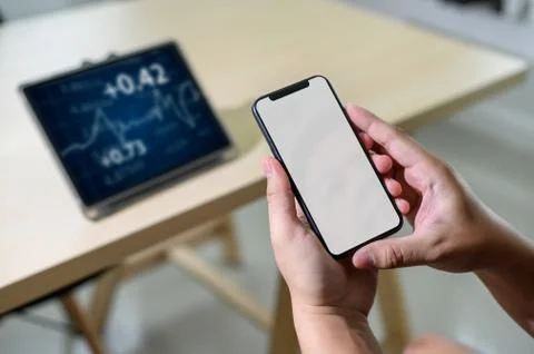 Close up man hands using smart phone Technology and phone technology trends Stock Photos