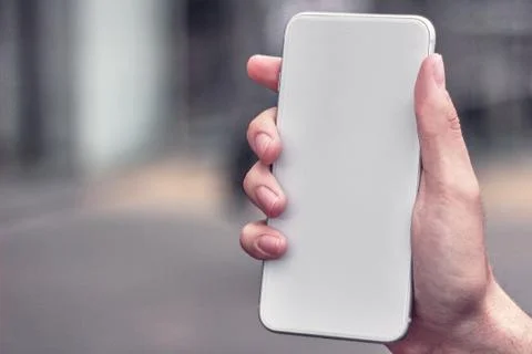 Close up man hands using smart phone Technology and phone technology trends 스톡 사진