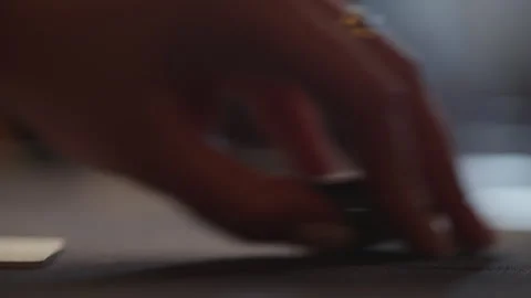 Close-up of a man making bets. Playing poker in a casino Stock Footage 273033616