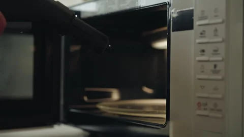 Close-up of man open door and using steam cleaner to disinfecting interior of Stock Footage 311053793