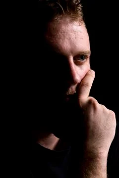 Close up on a man Stock Photos