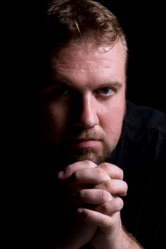 Close up on a man Stock Photos