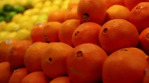 Close Up of Man Picking Fruit in Market Stock Video Stock-Footage 34364305