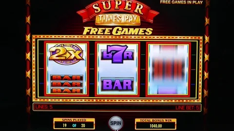 Close up man played slot machine and got big win on computer screen Stock Footage 80391457