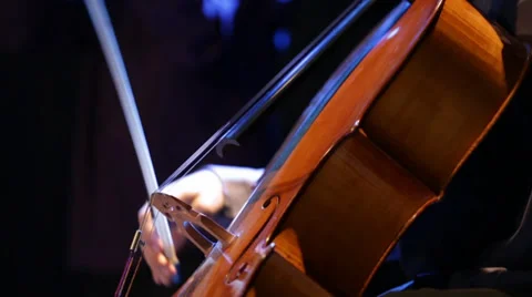 Close up of man playing the cello 스톡 동영상 36545785