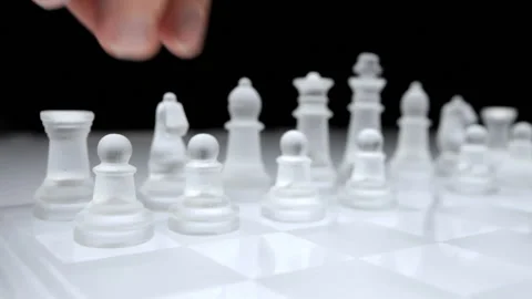 Close-up of a man playing chess Stock-Footage 237440985