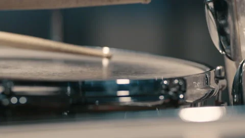 Close Up Of Man Playing Drums Stock Footage 263959411