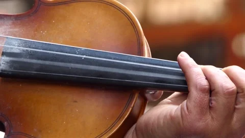 Close-up of a man playing the violin Video stock 243639030