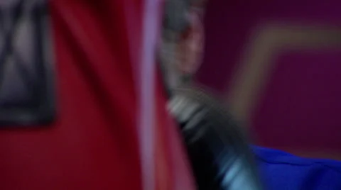 Close up of man practising boxing technique Stock Footage 38404450