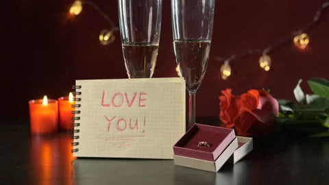 Close up of Man Preparing for Romantic Evening Stock Footage 166391526