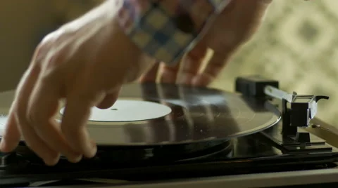 Close-up of man putting a disc Stock Footage 67111309