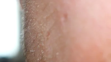 Close Up man short beard Stock Footage 85952446