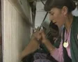 Close up of man sitting in boat SD Footage
