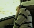 Close up of man sleeping on train SD Footage