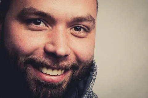 Close-up of a man smiling Stock Photos