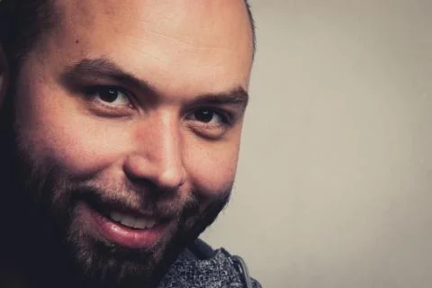 Close-up of a man smiling Stock Photos