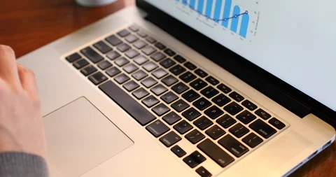 Close-up of man using laptop Stock Footage 120083982