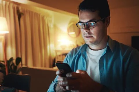 Close-up of a man using mobile phone Stock Photos