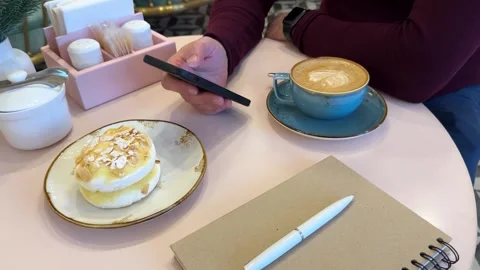 Close up of man using smart phone Stock Footage 258596214