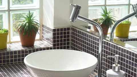 Close up of man washing hands with soap in sink. World Health Organization. Stock Footage 128375557