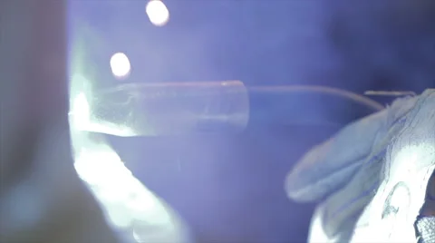 Close Up of Man Welding Stock Footage 41666731